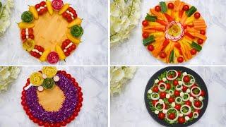 Veggie Snack Platter Ideas - 4 easy and beautiful party platter ideas