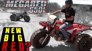 The Modern BIG RED Is finished !!  HONDA XR650L Trike Build Part 4