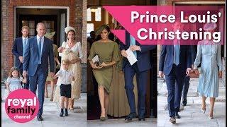 The Royal Family and guests arrive for Prince Louis' Christening