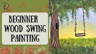 Beginner Swing Painting | Step by Step Acrylic Painting Tutorial