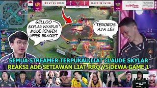 REAKSI MAS ADE SETIAWAN LIAT RRQ VS DEWA GAME 1 REACTION STREAMER RRQ HOSHI VS DEWA UNITED #MPLIDS14