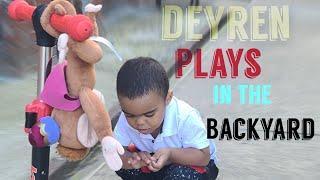 Deyren Plays In The frontyard