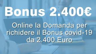 DOMANDA BONUS 2400 euro INPS: ecco la procedura online! 