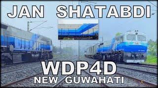 SURPRISE ! Special Livery WDP4D Diesel of New Guwahati (NGC) ft Guwahati - Jorhat JAN SHATABDI Train