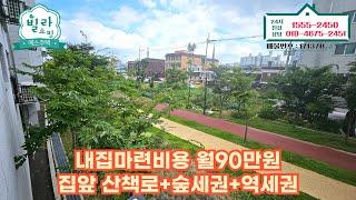 [17137B] 경기 수원시 권선구 고색동 실입주금 6천만원부터~!! 집은 넓고! 집앞엔 산책로와 가득한 나무들이 우거진 숲세권 3룸 [수원신축빌라] [수원신축빌라매매]