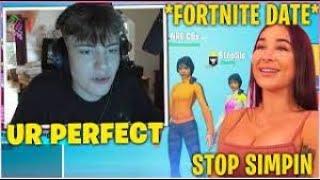 CLIX GOES Full  SIMP MODE  For LIANA On LIVE STREAM & Secured FORTNITE DATE Fortnite Funny