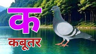 K se kabutar | kakhagagha | क से कबूतर ख से खरगोश ग से गमला | अ से अनार आ से आम #kids