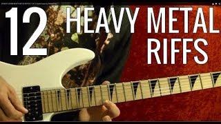 12 Heavy Metal Riffs Guitar Lesson