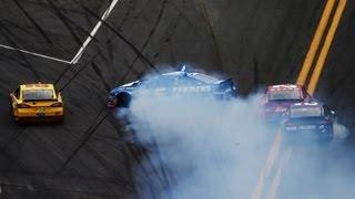 2013 Daytona 500 Kyle Busch spins Kasey Kahne