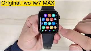 Original iwo iw7 MAX smart watch.stainless steel Series 7.This is an upgraded version of DT7 MAX,