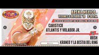 LUCHA LIBRE VIERNES ESPECTACULAR DE ARENA MEXICO 6 DE ABRIL  DE 2018 FUNCION COMPLETA