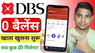 Dbs bank zero balance account opening zero balance online | Dbs bank account opening online 2024