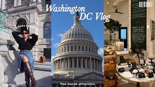 washington dc vlog | tourist spots, coffee shops, museums, free things to do