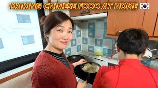 Making Chinese Food At Home | What We Ate In Korea