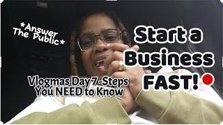 From Idea to Business: Unlock Secrets to Success in Minutes! "Vlogmas Day 7: Answer the Public