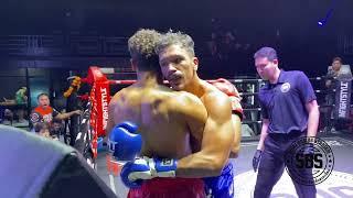 Shahzab Tiger Muay Thai (red) v Felipe Phuket Fight Club  (blue)