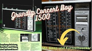 Reparatur Grundig Concertboy 1500 Luxus Kofferradio altes Radio von1976 mit Sleep und Kurzzeitwecker