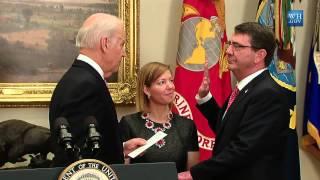 Carter Sworn In As New Defense Secretary - Full Ceremony & Speech