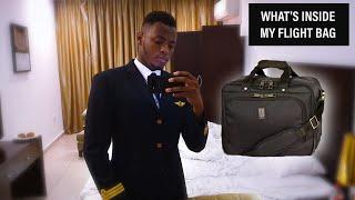 What's Inside my Airline Pilot Flight Bag | SUITCASE REVEAL