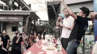 Hotdog eating competition Phuket 2012