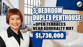 Northoaks - 3-Bedroom Duplex Penthouse with 1,948sqft in District 25 | $1,730,000 | Zoe Lim