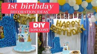 Easy & Low Cost Birthday Decoration Ideas| Decoration ideas for Baby's 1st Birthday| Anniversary