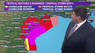 Tracking Hurricane Beryl: Storm set to strengthen as it approaches Texas