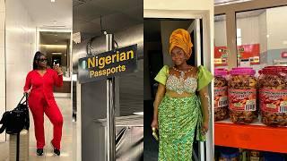 I flew to Nigeria for love  | Delayed flight + Big Nigerian Wedding VLOG