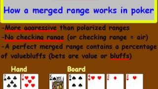 How a merged range works in poker-tutorial