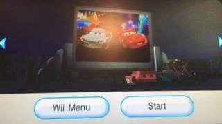 Cars: Mater-National Championship - Wii Menu Screen