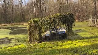 Removing weeds from small pond in Louisiana with the most powerful Truxor available.