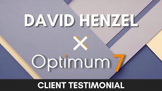 David Henzel (upcoach, LTVplus, TaskDrive, Shortlist.io, 50saas) - Optimum7 Client Testimonial