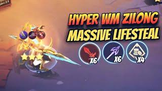 Weapon Master Zilong Crazy Lifesteal Beat Strategy!! Magic Chess Mobile Legends.