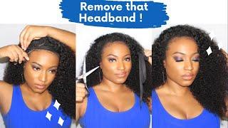 Cut The Headband Off A Headband Wig ! Step By Step Customization Ft Blinklyn Hair!