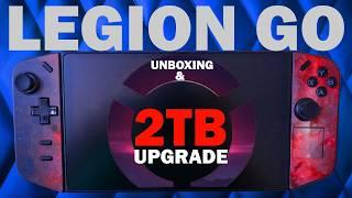 Распаковка Lenovo Legion Go, первоначальная настройка и установка 2 ТБ Samsung Evo Plus SSD
