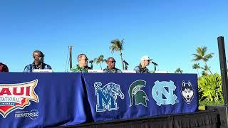 UNC HC Hubert Davis & Dayton HC Anthony Grant Pre-Maui Press Conference | Inside Carolina