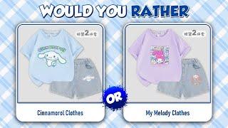 Would You Rather Sanrio Clothes Edition