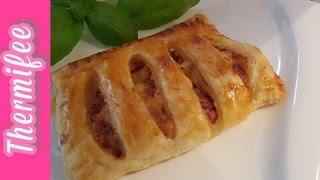 Pizzataschen (mit Blätterteig) aus dem Thermomix® TM5 | Thermifee