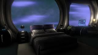 Starship Sleeping Quarters Ambience 10 hours | Cozy place | Sleep, Study, Meditation