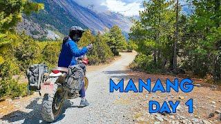 Mountain Road to Manang | Day - 1 of Motorcycle Adventure Travel in Nepal