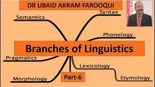 MA FINAL YEAR PAPER V(a): BRANCHES OF LINGUISTICS (PART-6)