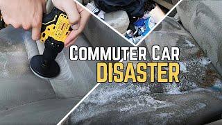 Deep Cleaning DISASTER Commuter Car. Full Interior Detailing Transformation.