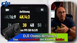 Osmo Action 4 & 3  Kamera Menü für alle Anfänger und Umsteiger  ein bischen näher gebracht @DJI