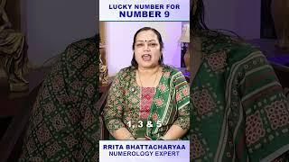 Lucky Number For Number 9| Numerology | Numerologist Rrita | #shortsfeed