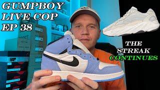 Leaf Proxies Team - Gump Boy - Yeezy 450 Cloud & Jordan 1 University Blue Live Cop