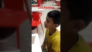 Live Painting by Budhram vlog At Fe2 Arcade Mall..️️