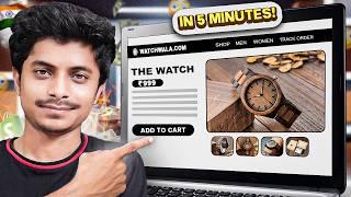 Full Shopify Store Setup in 5 Minutes | Shopify Store Kaise Banaye - Hindi (2024)