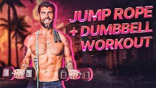 35 Min Jump Rope And Dumbbell Workout