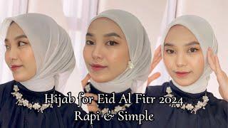 TUTORIAL HIJAB SEGI EMPAT RAPI SIMPLE LEBARAN 2024