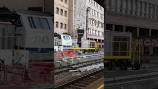 SNCB/NMBS Class 77 (HLD 77) 7743 shunting at  Brussels Midi Station on 28/06/2019 #shorts